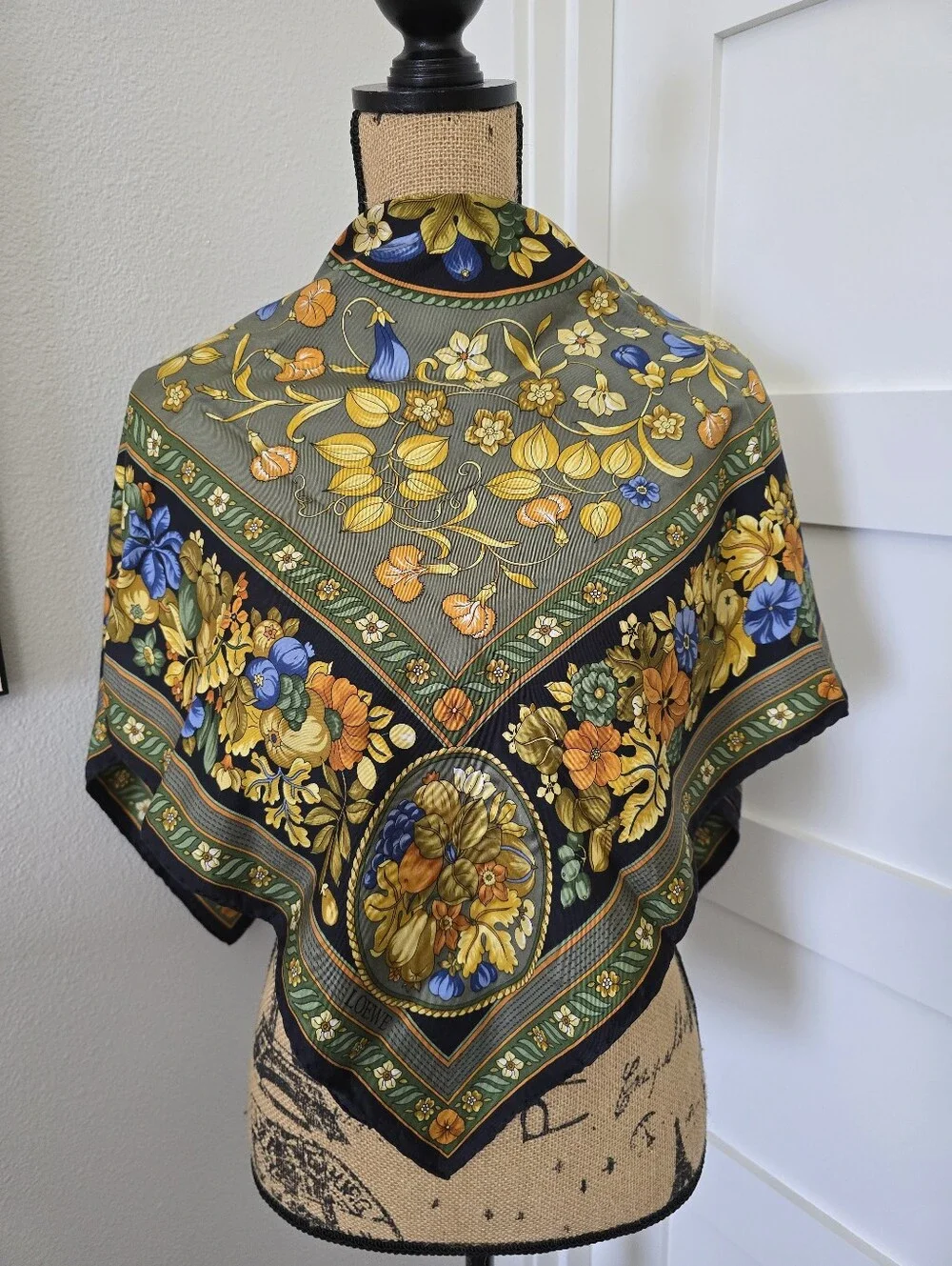 Loewe Silk Scarf Vintage 34